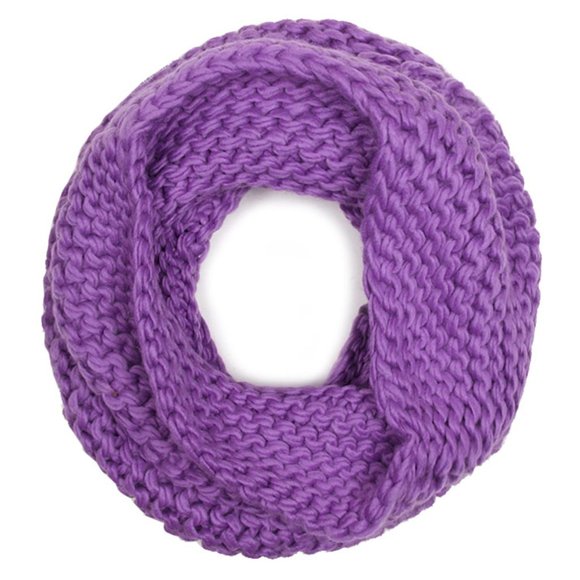 Code22 Soft Solid Knit Neck Warmer Infinity Scarf - Picture 1 of 1